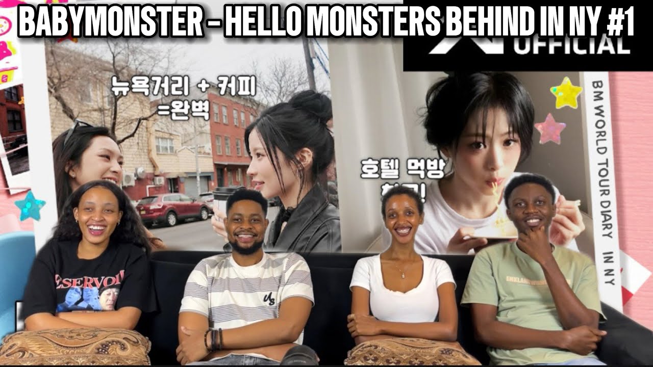 Our Reaction To BABYMONSTER - [HELLO MONSTERS] BEHIND in NY #1 | WORLD TOUR DIARY