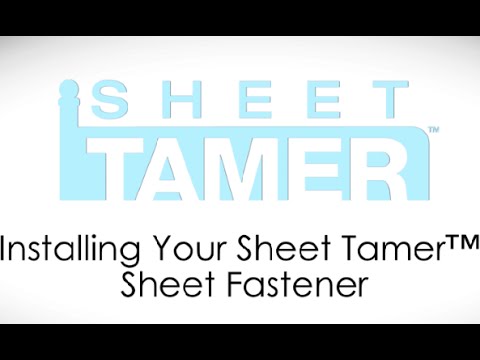 how to use the asotv sheet tamer sheet fasteners youtube sheet tamer reviews