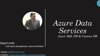 Technical session on Azure Cosmos DB  -Dec 27, 2020