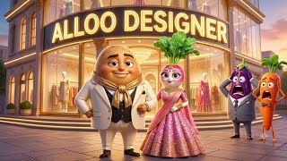 Information 🥔 Gareeb Aloo Bana Fashion Designer! 👗 | Baingan Seth Dekh kar Hairan 😱 | #vegetablestory Update