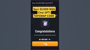 Earn $5,000 With Chat GPT! | Tapswap Code | Earn $5,000 With Chat GPT Video CODE #Code #tapswap