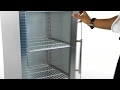 Vidéo: Armoire vitrée inox réfrigérée positive 600 Litres, 1 porte vitrée GN 2/1, 300 W, 220 V - MONO