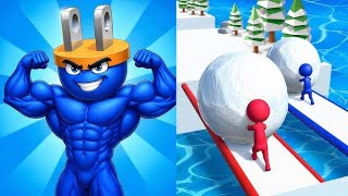 Snow ❄️ Race 3D vs Plug Head Race💥 EPIC SpeedRun Challenge - All Levels Unlocked (Android,iOS) screenshot 5