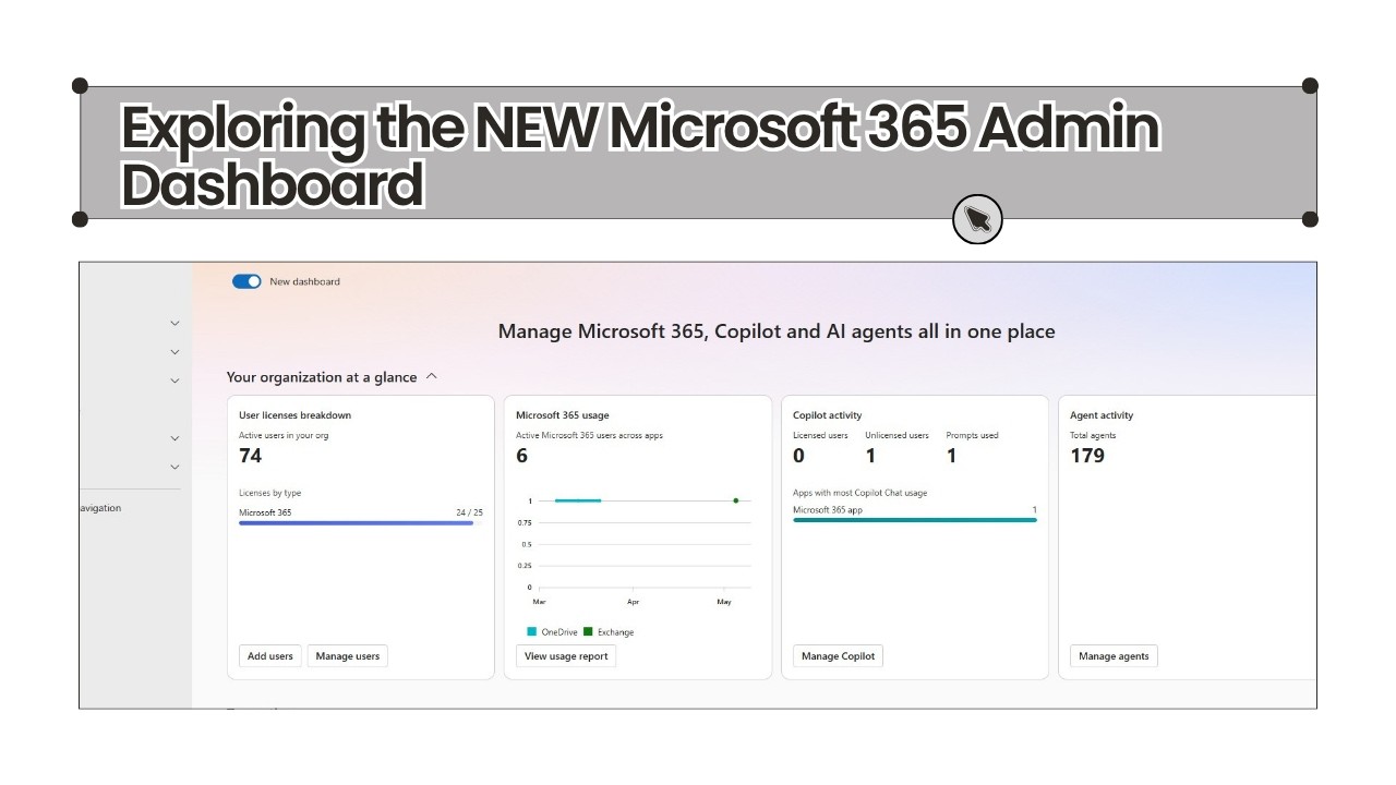 Exploring the NEW Microsoft 365 Admin Dashboard - YouTube