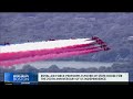 "Red Arrows" perform flyover above Boston