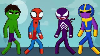 Spider Stickman Supreme Gameplay All Characters / All Weapons 2022 screenshot 3