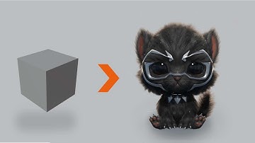 Black Cat - Blender 2.9 Timelapse