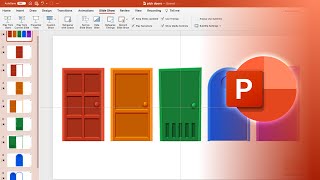 Pick a Door Game PowerPoint Template and Tutorial - Free Download screenshot 3