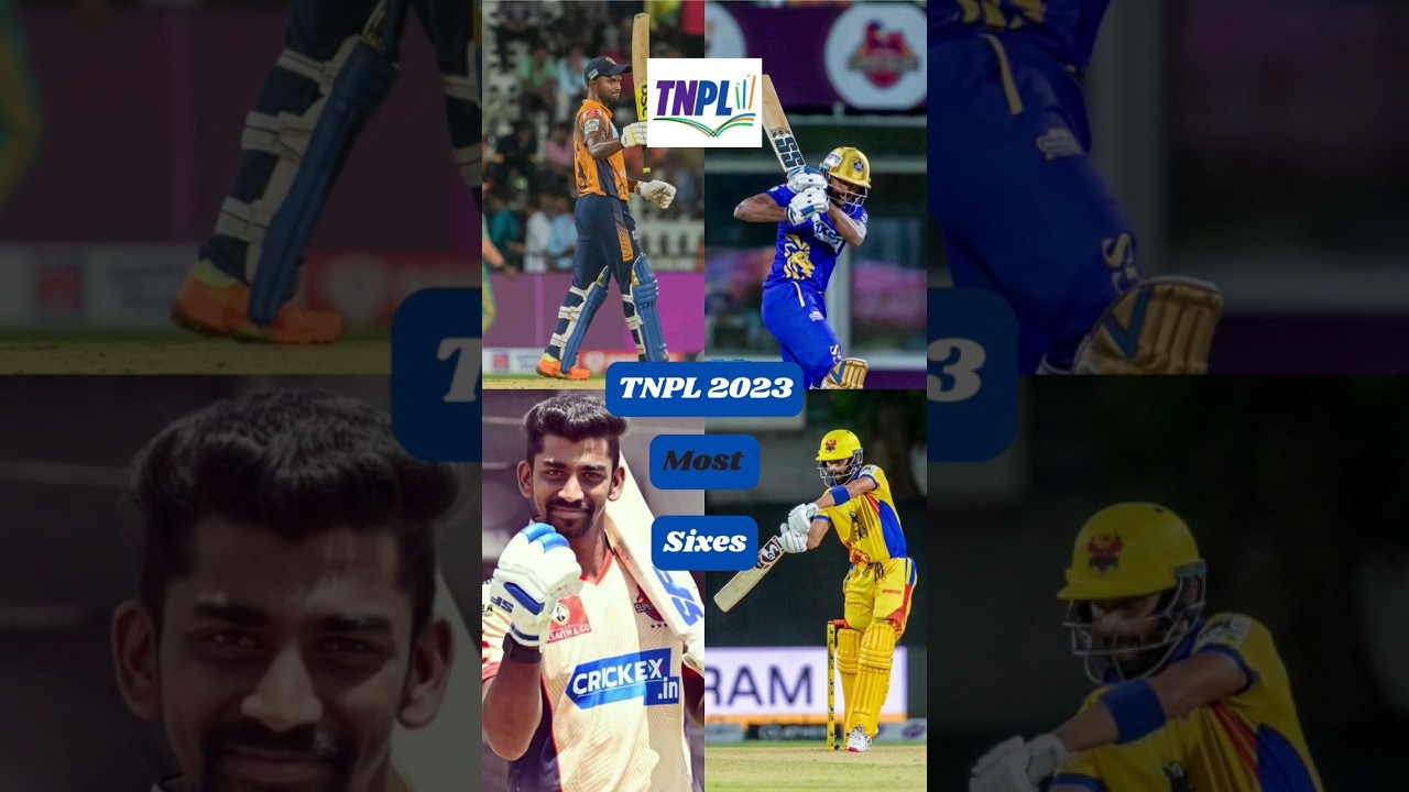 TNPL 2023 MOST SIXES 