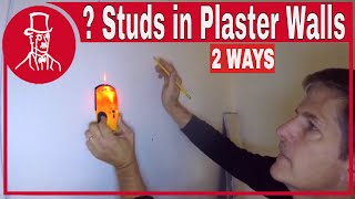 how to find studs in plaster walls