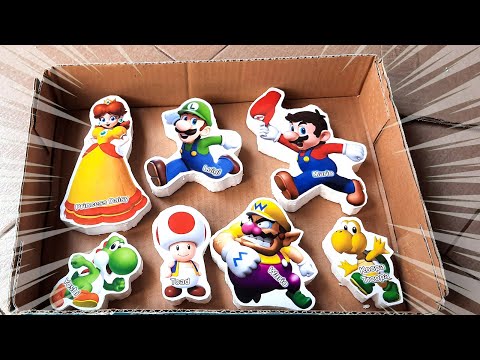#66 New Box Full of NEW Mario Bros v Luigi Rosalina Peach Falling asleep with Super Mario ASMR video