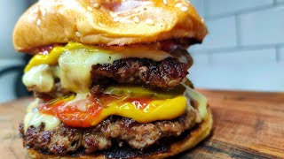 Tasty Double Cheeseburger | Better Than McDonalds [ Fast Recipe]
