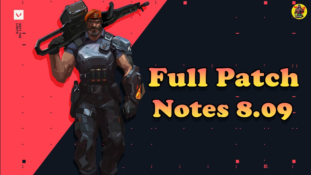 VALORANT Full Patch Notes 8.09 | Brimstone Updates, Bug Fixes | Valorant Update | 