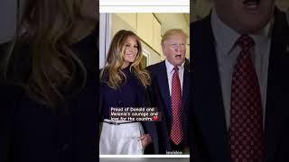 Proud of Donald and Melania Trump’s courage and love for the country. #shorts #donaldtrump #melania