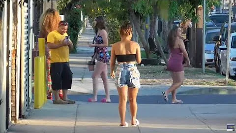 Figueroa street gets wild even on Sunday afternoon