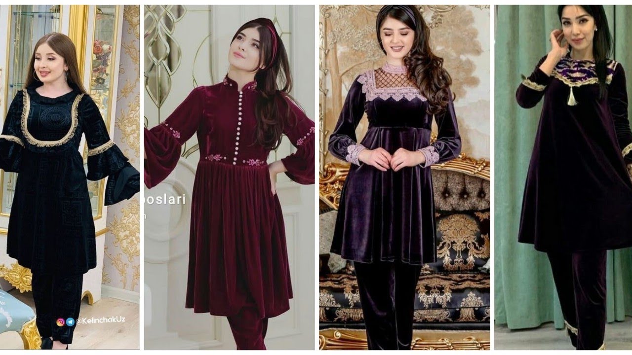 Velvet Dress Designs in Pakistan in Best fabric embroidered velvet dresses