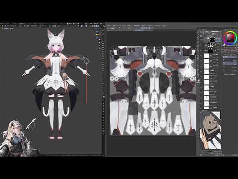 blenderモデリング配信】blender初中級者がOC3キャラ目を制作する配信_20260517