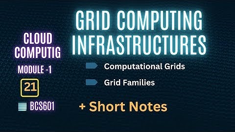 Grid Computing Infrastructures | Computational  Grids | Grid Families | CC - 21