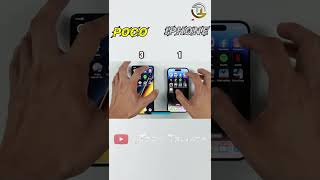 iPhone 15 pro max vs Poco x6 pro Speed Test #iphone15promax #pocox6 #speedtest #shorts