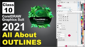 All About Outlines in Coreldraw 2021 | How To Creat Outline | Class-10 | Al Rafay Computers