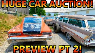 Huge Collector Car Auction Preview! Car Museum Being Sold At Auction! OVERFLOW BUILDINGS (Pt. 2)