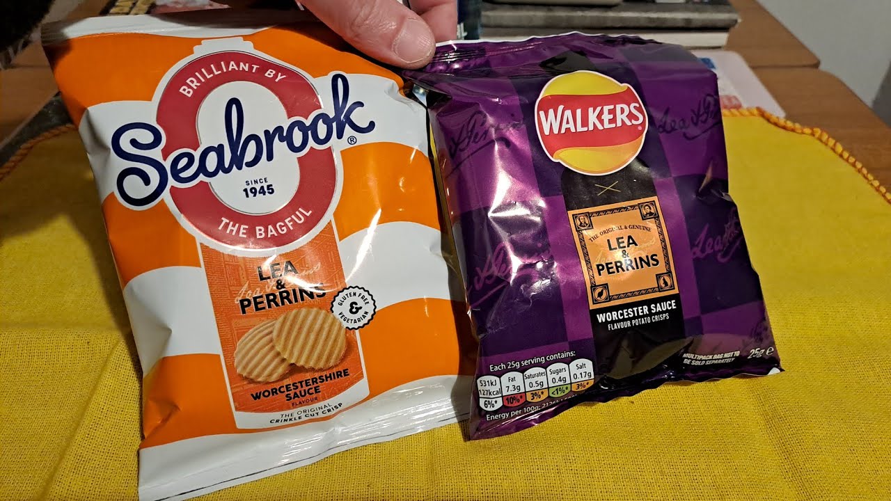 Walkers Worcester Sauce Crisps. VS Seabrook? |WebbWatch.