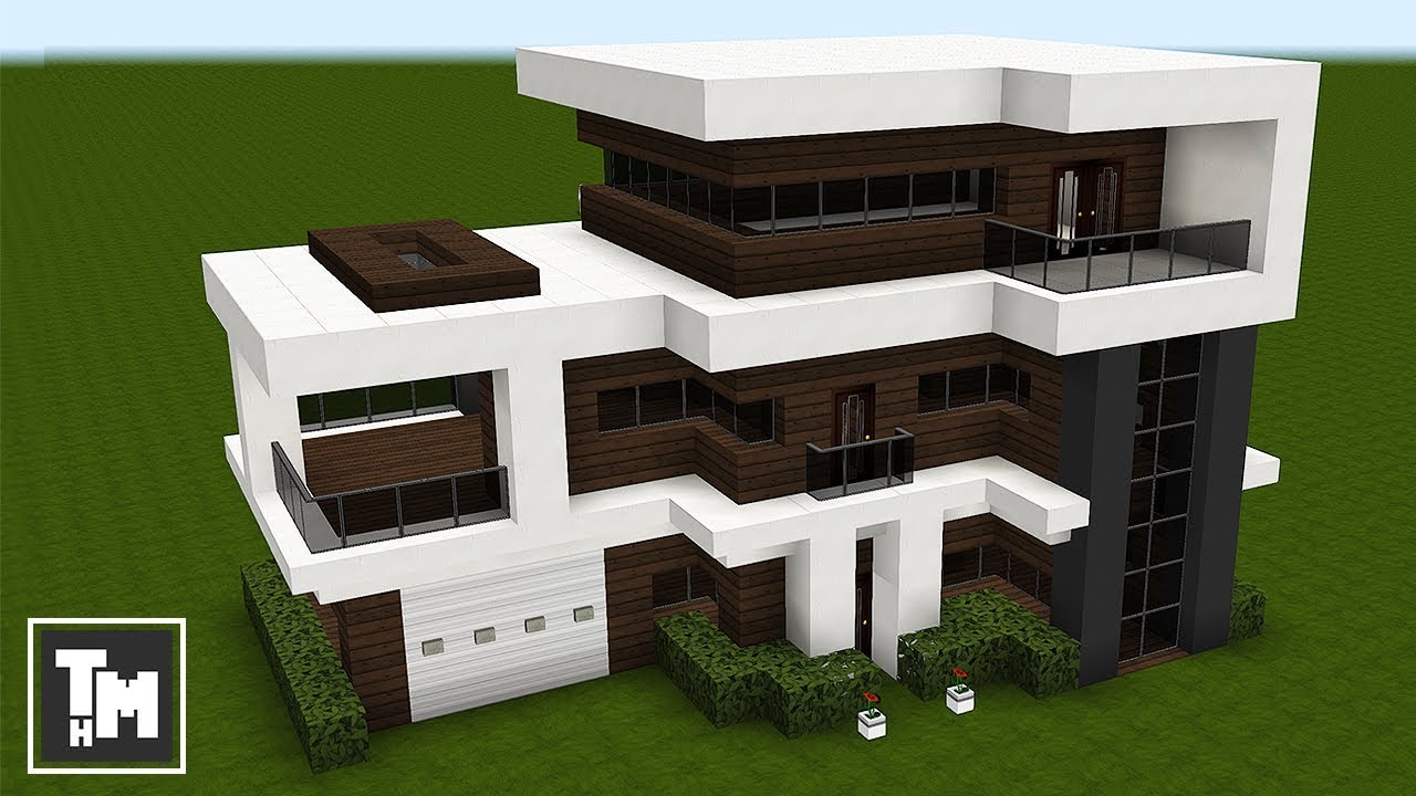 Minecraft: How To Build a Modern House / Mansion Tutorial ...