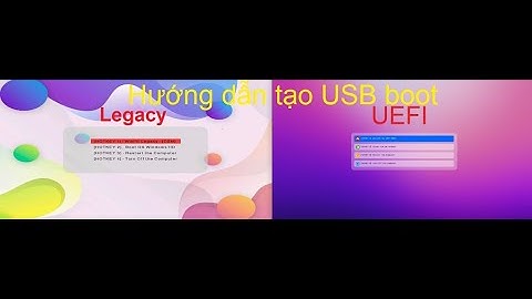 Tạo USB NHV-BOOT-2021-800-STANDARD cứu hộ máy tính - Legacy & UEFI