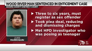 Wood River man sentenced in Hastings enticement case
