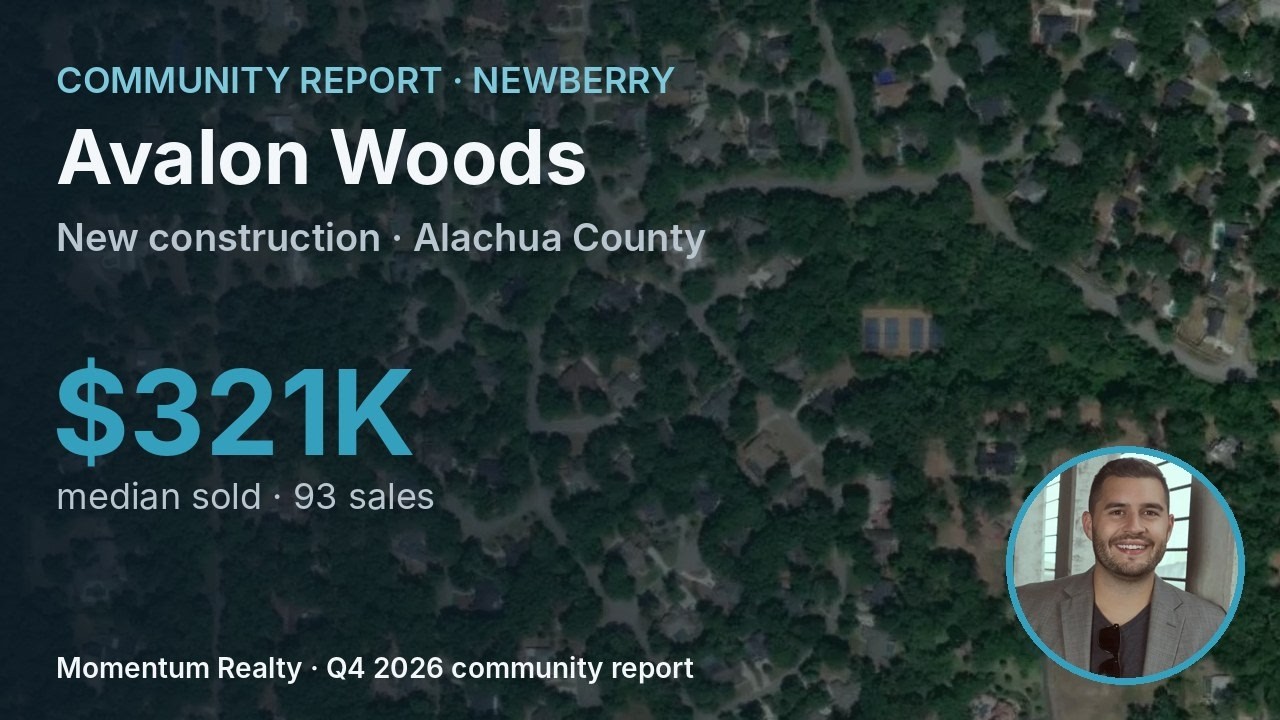 Avalon Woods (Newberry, FL): Homes, Prices & What to Know (Q4 2026 update)