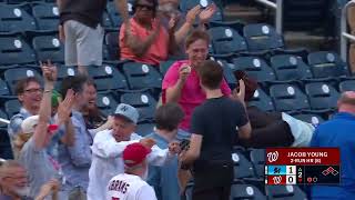 Jacob Young's 8th homer of the 2026 season is a 2-run shot