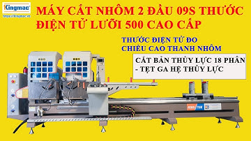 máy cắt nhôm 2 đầu 09s lưỡi 500 thước điện tử  II máy cắt nhôm giá rẻ đà nẵng