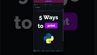 5 Ways to Print in Python You Didn’t Know! #coding #programminglanguage #programming #python