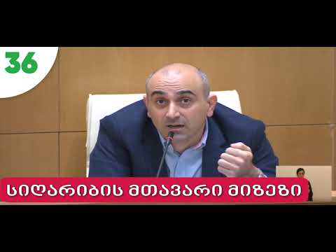 სანდრო რაქვიაშვილი - სიღარიბის მთავარი მიზეზი