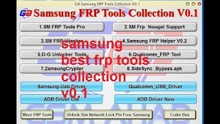 تحميل برنامج ازالة حماية frp أو حساب غوغل samsung best frp tools collection v0.1 screenshot 3