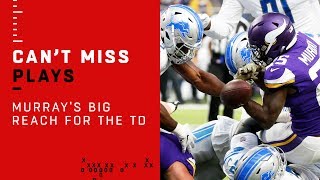 Latavius Murray's Massive Reach for the Early TD!