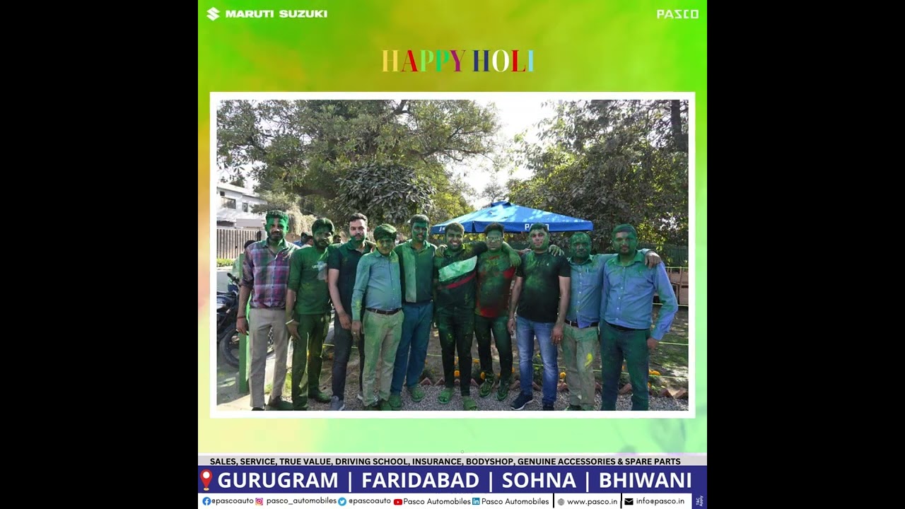 Pasco Automobiles Group Celebrating the festival of colours and happiness 