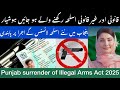 Latest Update : weapon License in Punjab 2025 | Pakistan News today|