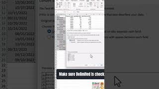 Fix Dates in excel #spreadsheet #exceltricks #shorts