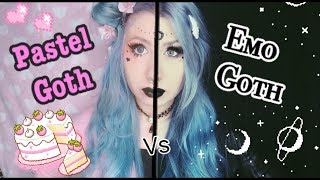 Cute Pastel Goth vs Emo Goth Makeup Tutorial