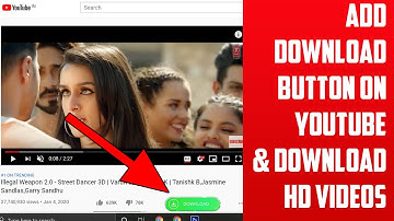 Add download button on youtube.com & Download HD Videos