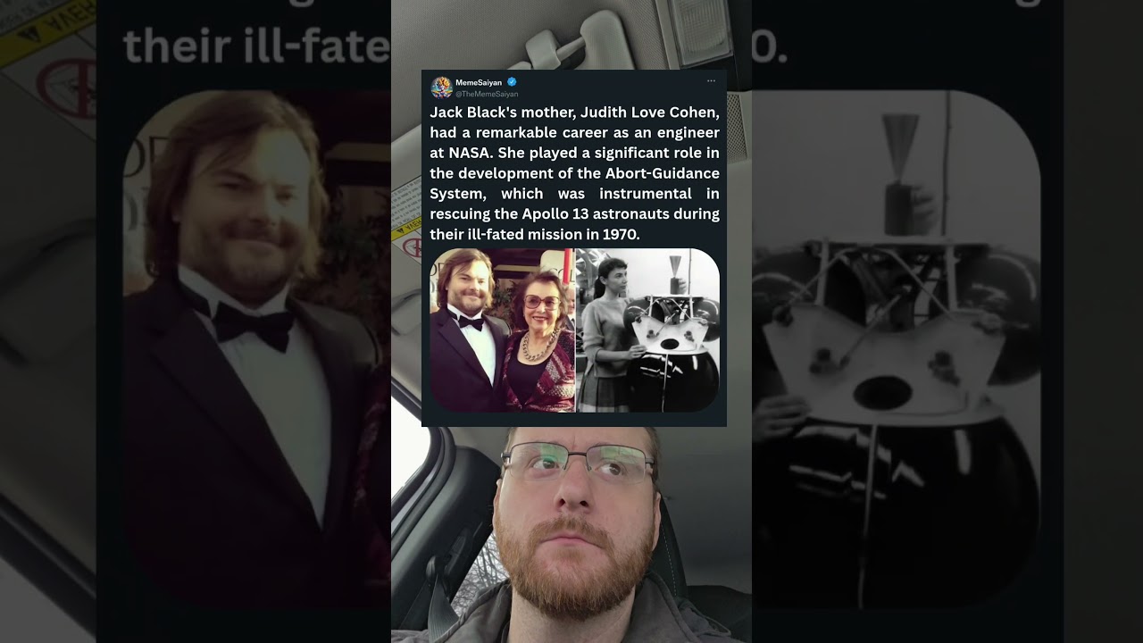 Jack Black's mother, Judith Love Cohen, had a remarkable career as an engineer at NASA.