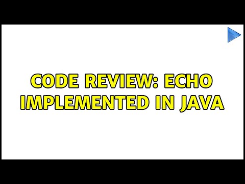 Code Review: Echo implemented in Java (2 Solutions!!)