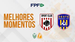 SPORT CLUB 1X1 OESTE BRASIL | MELHORES MOMENTOS | TERCEIRONA 2026 | RODADA 4