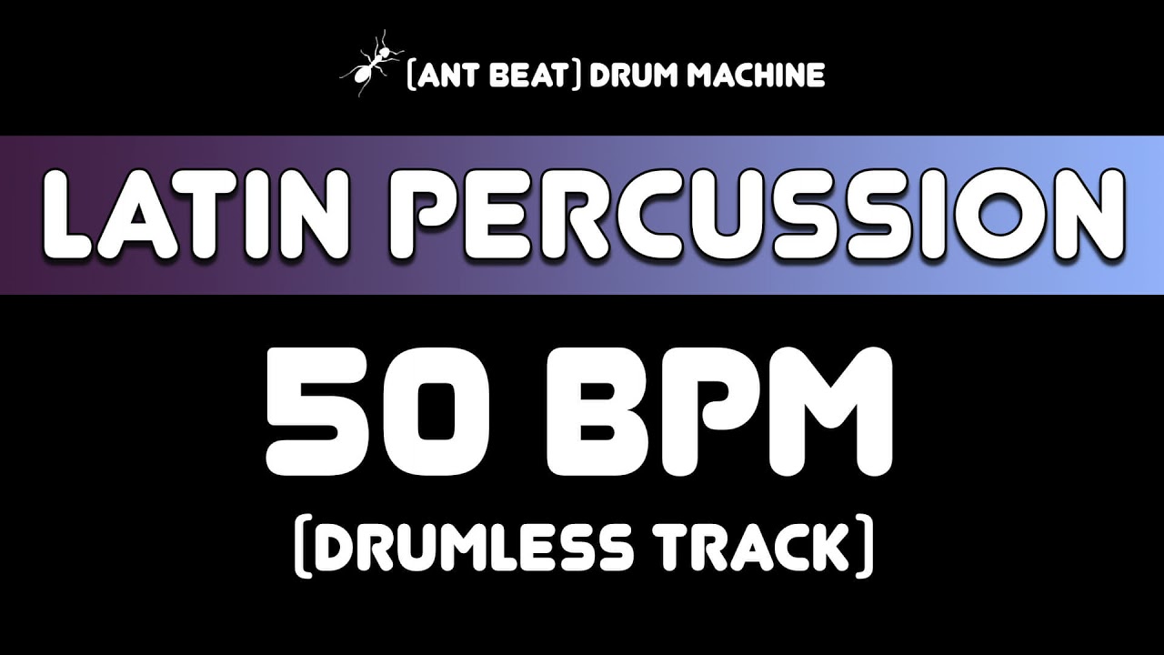 50 bpm 2-3 Rumba Clave Percussion Drumless Track