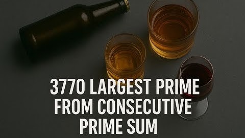 3770 Largest Prime from Consecutive Prime Sum - Java - Leetcode