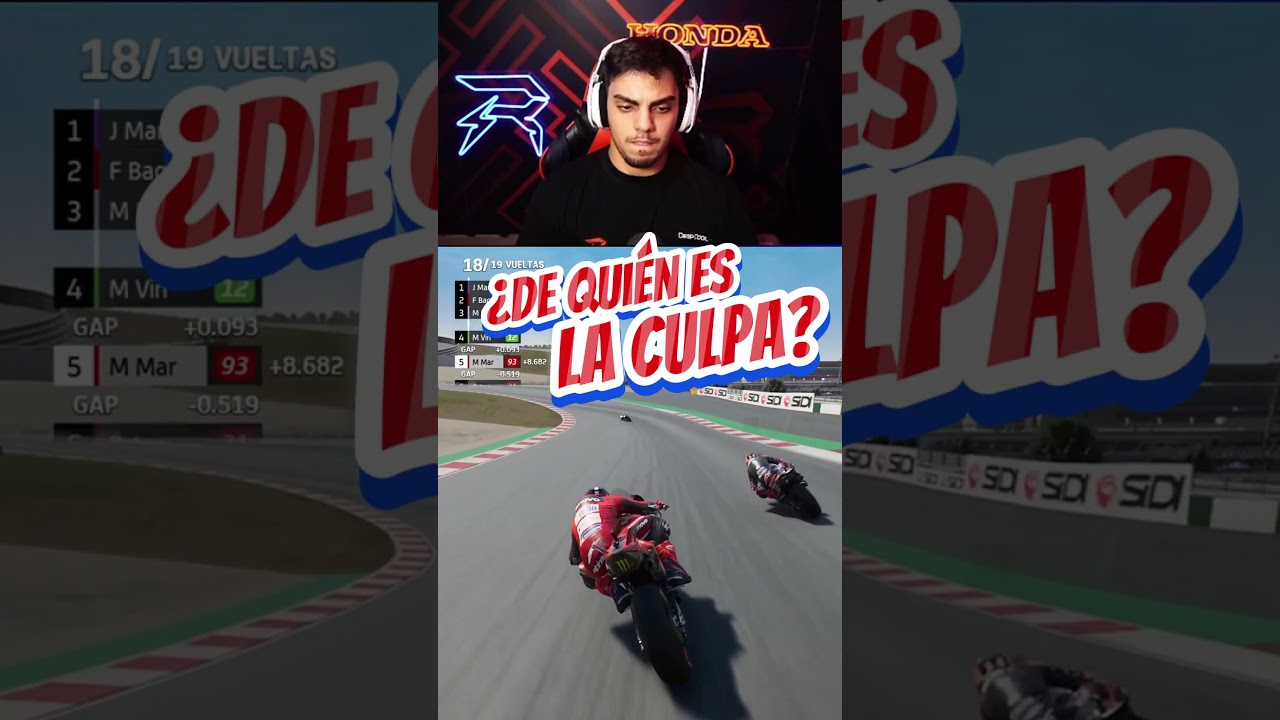 ¿De quién es LA CULPA en este ACCIDENTE EN MOTO GP? #motogp #moto3 #rotren