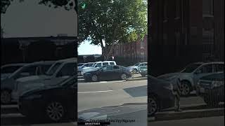 Caught on cam: Car collides with ambulance in Victoria