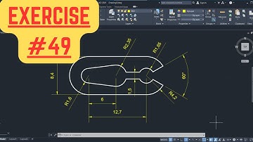AutoCAD 2D Basic Drawing and Drafting Practice for Beginners #49