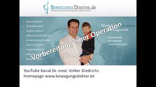 Vorbereitung einer Operation in der Kinder- u. Neuroorthopädie der Schön Klinik Rendsburg